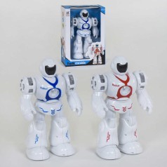 Робот 2 цвета, ходит, подсветка, звуковые эффекты, в коробке 