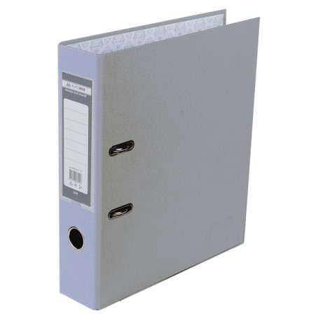 Папка-регистратор Lux односторонний Jobmax А4, 70мм PP, серый, сборный