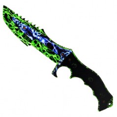 Сувенирный деревянный охотничий нож, зеленый