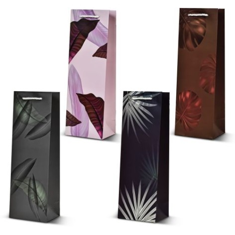 Пакет подарунковий паперовий під пляшку 