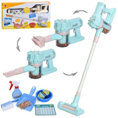 Набір для прибирання пилосос, 75см, пінопластові кульки, щітка, совок, миска, 2 кольори, в кор-ці, 69,5-36,5-11см /8/