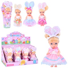 Лялька 11см, кор-ці, (4види) /6/96/16шт в кор. 35,5-17,5-19см