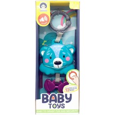 Погремушка-подвеска "Baby toys", зеленый медвежонок
