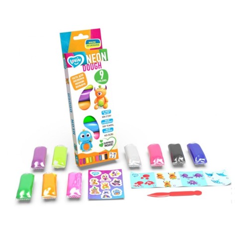 9 цветов Neon TM Lovin Набор для лепки с тестом