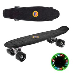 Пенні борд, колеса зі світлом, чорний