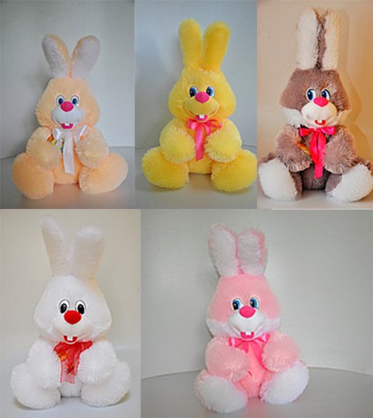 Мягкая игрушка Веселковое детство Заяц Ушастик 51*35 см