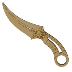 Сувенирный деревянный нож "ФАНГ Auraete Gold"