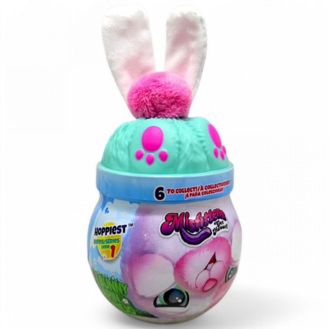 М'яка іграшка MISFITTENS W1 – ЗАЙЧИК У БАНЦІ (бірюзовий)