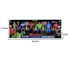 Набір героїв 6 фігурок героїв, рухомі частини тіла, аксесуари, в кор. 