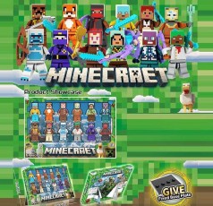 Набір героїв 12 фігурок, висота 4 см, рухливі кінцівки, голова та ноги від’єднуються, зброя, 12 елементів конструктора, в кор. 