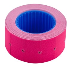 Ценник 22*12мм (500шт, 6м), прямоугольный, наружная намотка, малиновый 10 шт. в уп. 