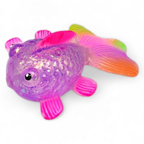 Антистресс жвачка-тянучка "Рыбка" (сиреневая)