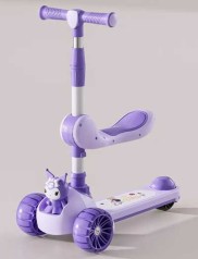 Самокат триколісний з сидінням 