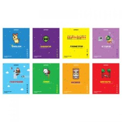 Набір предметних зошитів, 8 шт, 48 аркушів