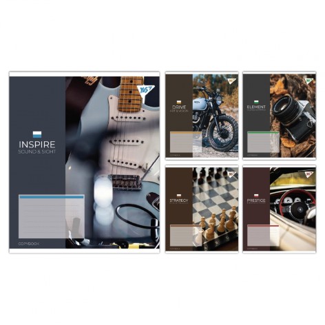 А5/24 лін. Yes Inspiration, зошит учнівський шкільний, ціна за 20 шт. //