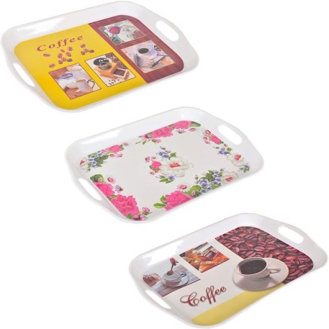 Піднос прямокутний з ручками 7018, 46*31*3,5см