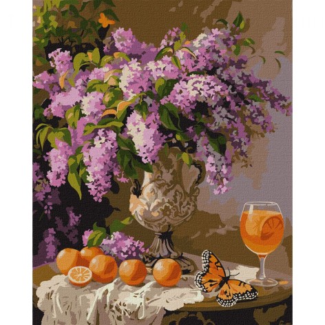 Картина по номерам "Сиреневый аромат" 40х50 см