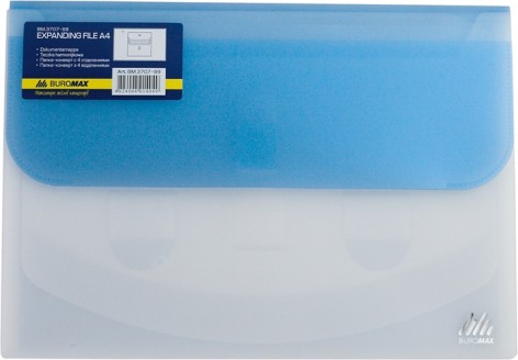 Папка-конверт А4 на липучці TRAVEL, 4 відділення