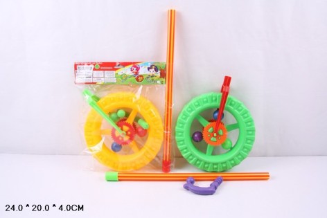 Каталочка колесо 2 кольори мікс, п/с 24*20*4см 