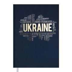 Дневник недатированный UKRAINE, A5, синий