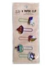 Закладки-скріпки з дерев'яним декором 5шт.