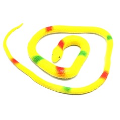Змея большая резиновая клубок 70 см Жовта 10 штук