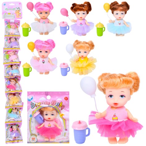 Кукла 7см, пакет 9,5-13см, 6 видов, 8шт на листе, 13-85-5см 