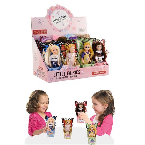 Кукла фея (крылья), 12,5см, в кор-ке, (4виды) /8/160/20шт в кор. 28,5-17,5-18,5см