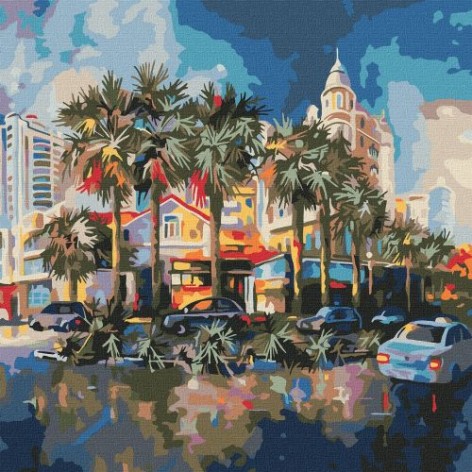 Картина за номерами "Курортне місто"???