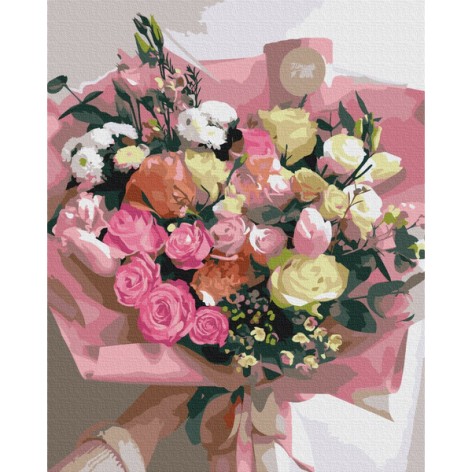 Картина за номерами: Букет для найдорожчої 40*50 BS37529