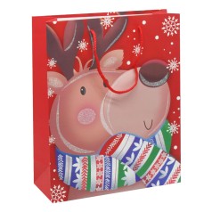 Пакет подарочный ОЛЕНЬ (30х40см)