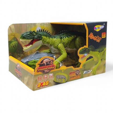 Динозавр на радіокеруванні, акум. 3,7V, пульт 2,4 G, музика, звуки, світло, в коробці (вид 1)