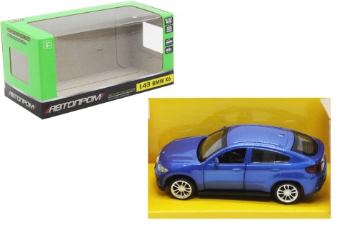 Машина металева BMW X6, синій