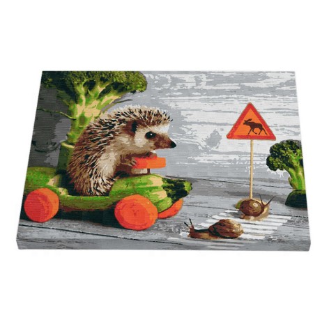 Картина по номерам Riviera Blanca Гонщик 40x50 см (RB-0181)