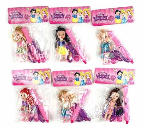 Лялька 6 видів, перукарське приладдя, у п/е 