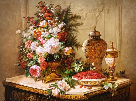 Пазлы Castorland 3000 элементов, Цветы, Живопись, 92x68 см
