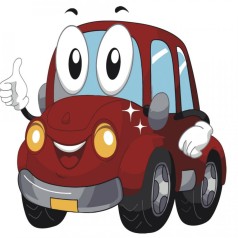 Набір для розпису по номерах  Червона машинка Strateg розміром 30х30 см (ES066)