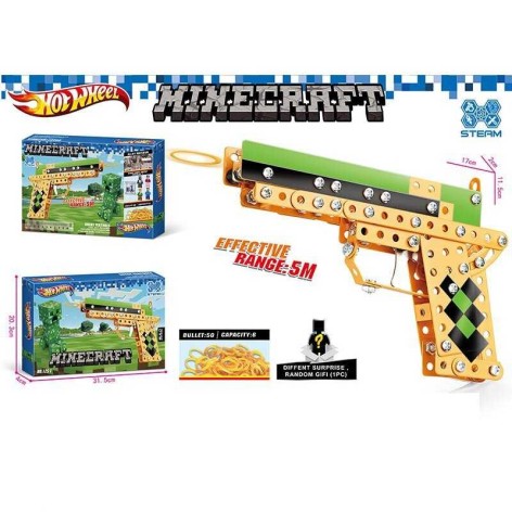 Конструктор металлический “Пистолет”, инструменты, фигурка героя, в кор. 