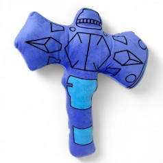 Мягкая игрушка "Скибиди Туалет", голубая, 27 см