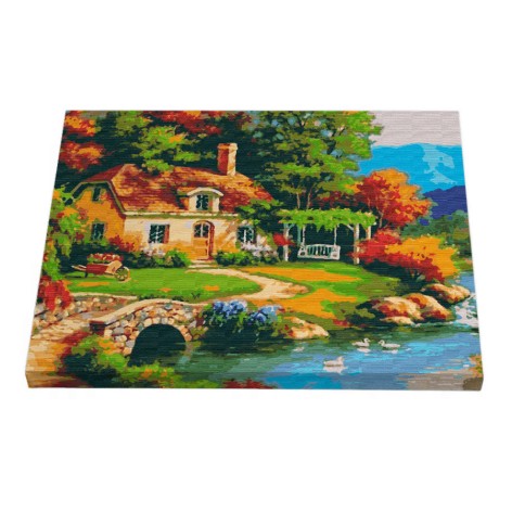 Картина по номерам Riviera Blanca "Солнечный дом" 40x50 см 25 цветов (RB-0045)