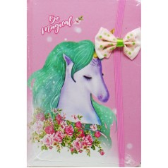 Блокнот на резинке А5 с бантиком 