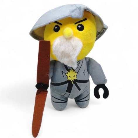 Мягкая игрушка Ниндзяго 25 см серый