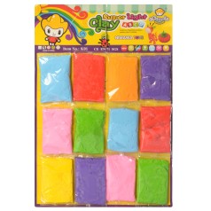 Масса для лепки 20 г, (7 цветов) 12шт.на планшетке 42,5-29-2см /100