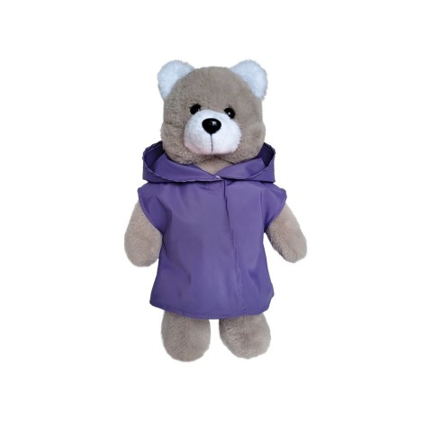 Игрушка мягкая "Мишка в фиолетовом плаще" 35 см (по стандартам 39 см)
