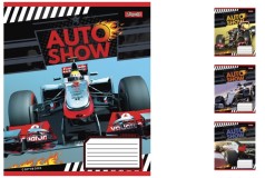 Зошит А5/18 в клітинку 1В Auto show, зошит учнівський 25шт. в уп.