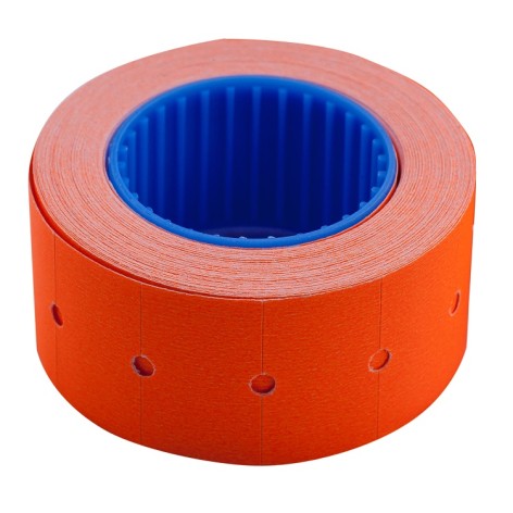 Ценник 22*12мм (500шт, 6м), прямоугольный, наружная намотка, оранжевый 10 шт. в уп. 