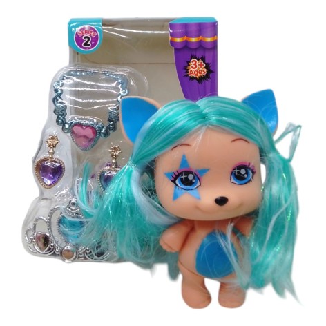 Фигурка с аксессуарами "Vip Pets", бирюзовая.