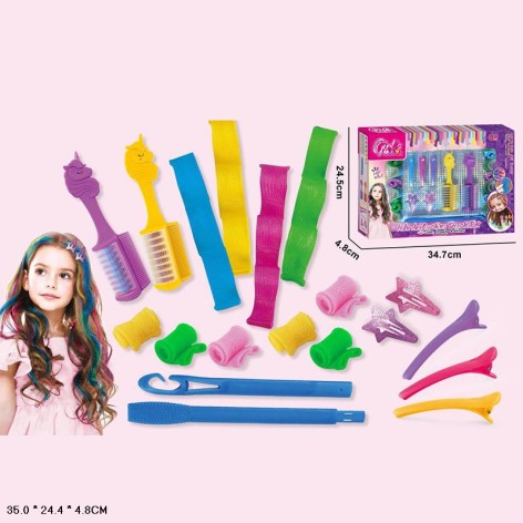 Набор мела для волос 8839 расческа с аксесс.кор.35*4,8*24,4 