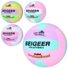 М'яч волейбольний офіційний розмір, ПВХ, 280-300г, 4кольори, в п/е /30/