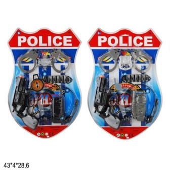 Полицейский набор игровой 24-5 2 вида лист 43*4*28,6